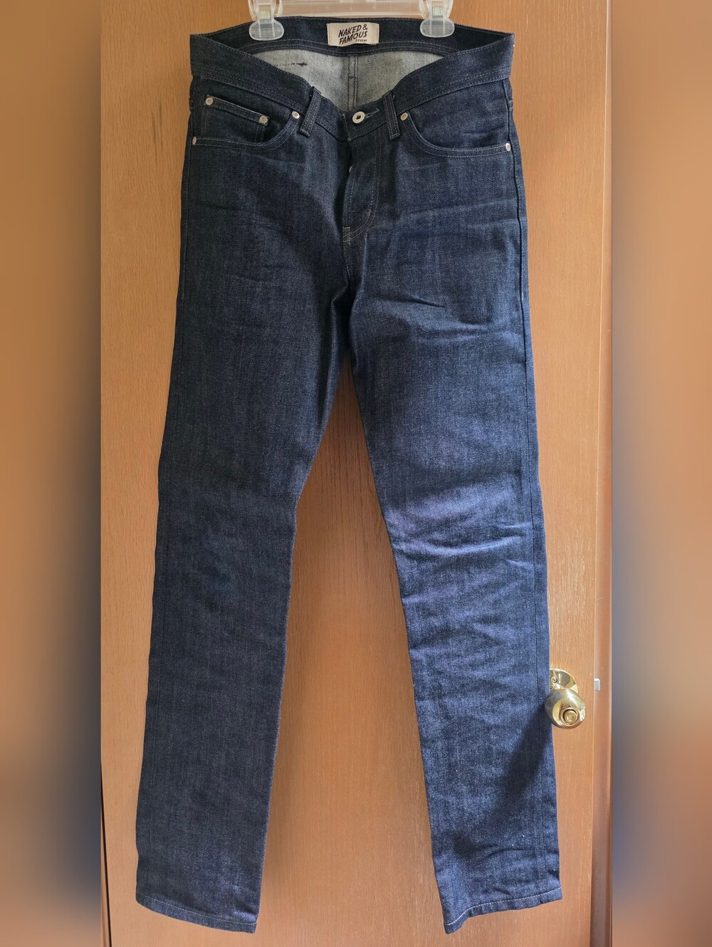 Naked & Famous Denim Men Weird Guy Fit Selvedge Jeans in Dark Indigo